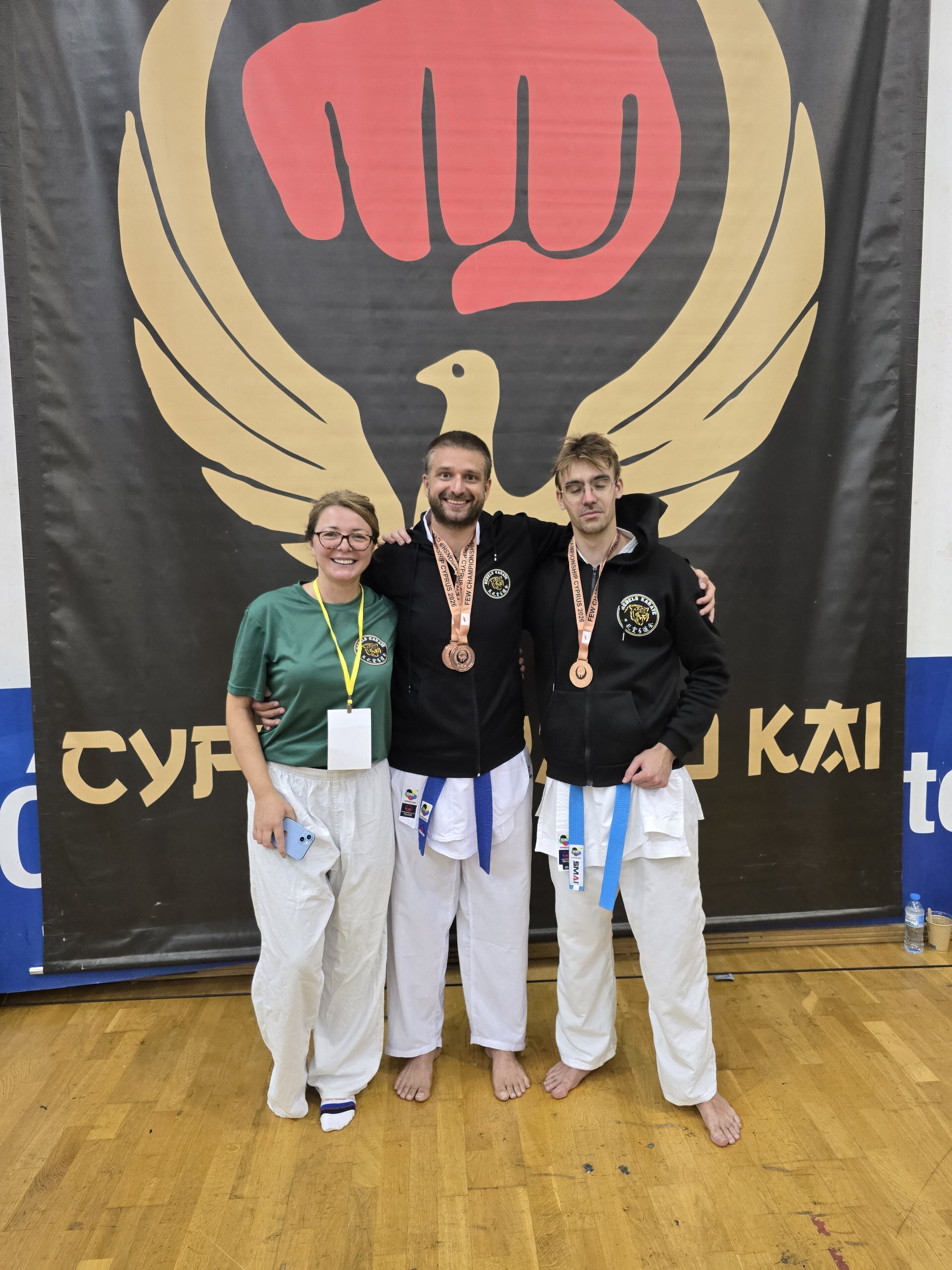 Gruppenbild der Medaillengewinner nach der Siegerehrung