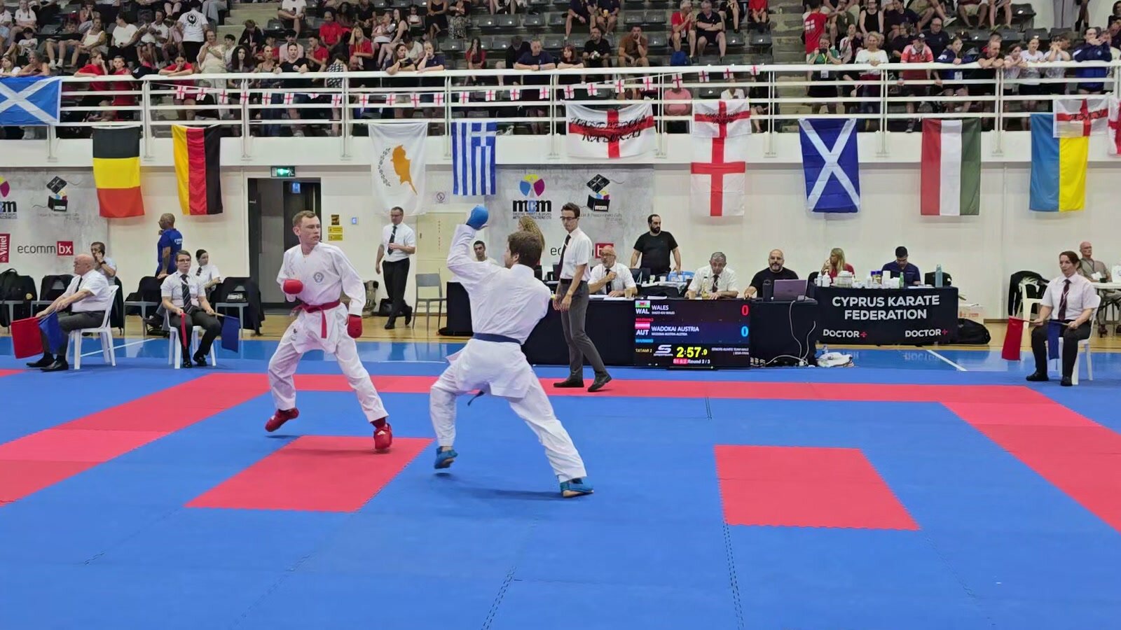 Teambewerb Halbfinale: Wadokai Austria gegen Wado-Kai Wales