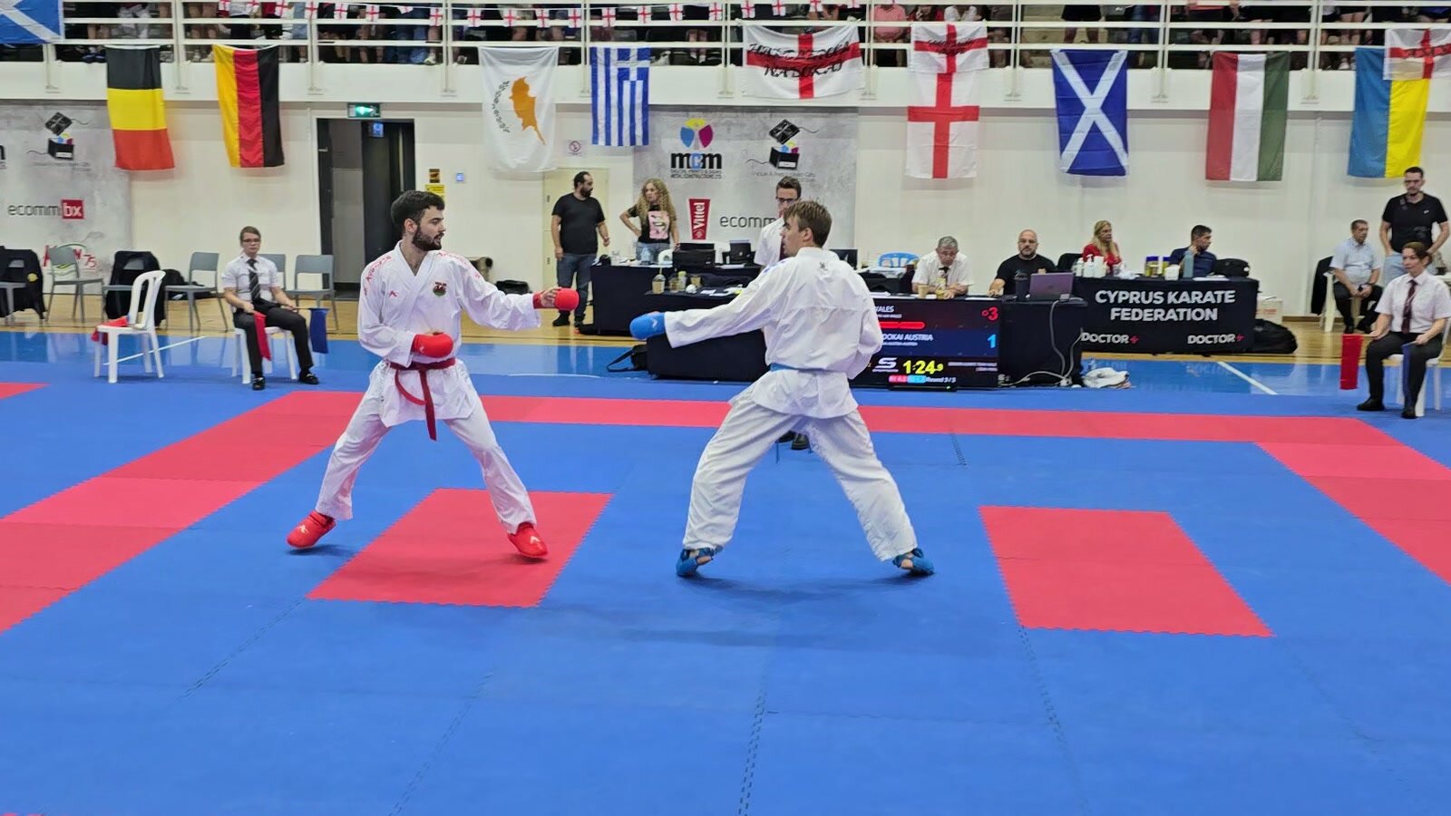 Dritte Begegnung des Halbfinales gegen Wado-Kai Wales